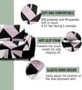 Purple Geometric Polyester 1 Seater Elastic Stretchable Sofa Cover
