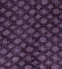 Purple Geometric 300 TC Woollen Fitted Double Bedsheet with 2 Pillow Covers