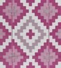 Purple Geometrical Polyproylene 6 ft x 9 ft Machine Made Picnic  Mats