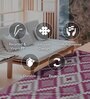 Purple Geometrical Polyproylene 6 ft x 9 ft Machine Made Picnic  Mats