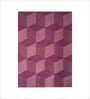 Purple Geometrical Wool 5 ft x 7 ft Hand Tufted Carpet