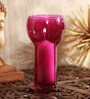 Purple Glass Candle Holder
