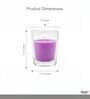 Purple Glass Votive Candles Set Of 6
