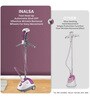 Purple Handheld Garment Steamer with Fabric Brush & Glove