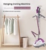Purple Handheld Garment Steamer with Fabric Brush & Glove