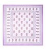 Purple Floral 120 TC Cotton Queen Sized Bedsheet with 2 Pillow Cover