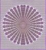 Purple Traditional 120 TC Cotton Queen Sized Bedsheet with 2 Pillow Cover