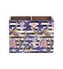 Purple Mdf 2 Partition Mdf Wood Square 1 Pcs Cutlery Holder