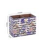 Purple Mdf 2 Partition Mdf Wood Square 1 Pcs Cutlery Holder