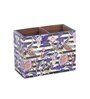 Purple Mdf 2 Partition Mdf Wood Square 1 Pcs Cutlery Holder