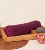 Purple Microfiber Solid 300 GSM Bath Towel
