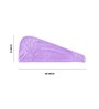 Purple Microfiber Solid 380 GSM Hair Wrap Towel (1 Pc)
