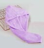 Purple Microfiber Solid 380 GSM Hair Wrap Towel (1 Pc)