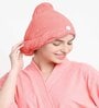 Purple Microfiber Solid 380 GSM Hair Wrap Towel (Set of 2)
