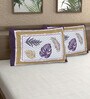 Purple Patterned 144 TC 100% Cotton (Set of 2) Pillow Covers