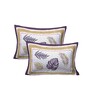 Purple Patterned 144 TC 100% Cotton (Set of 2) Pillow Covers
