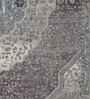 Purple Persian Polyester 5x8 Feet Machine Made Carpet