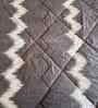 Grey Polycotton Abstract 300 Gsm Soft Quilted Double Bed Comforter