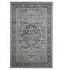 Purple Persian Polyester 4 ft x 6 ft Machine Made Carpet