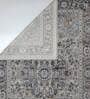 Purple Persian Polyester 4 ft x 6 ft Machine Made Carpet