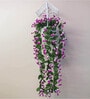 Purple Polyester Creeper Pot Artificial Flowers