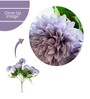 Purple Polyester Artificial Flower