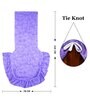 Purple Printed Polyester Blend 14x45 Inches Chair Covers (Set of 4)