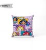 Purple Polyester Disney 16x16 inches Reversible Kids Cushion (1 Pc)
