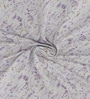 Purple Polyester Floral 7ft Room Darkening Eyelet Door Curtains (2 Pc)