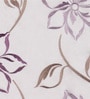 Purple Polyester Floral 7ft Sheer Eyelet 1 Pc Door Curtain