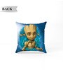 Purple Polyester Marvel 16x16 inches Reversible Kids Cushion (1 Pc)