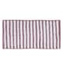 Purple Polyester Striped 60x40 cm Bath Mat