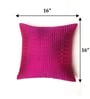 Purple Textured Polyester 16 x 16 Inches Cushion Cover