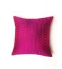 Purple Textured Polyester 16 x 16 Inches Cushion Cover
