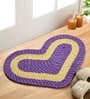 Purple Polypropylene Heart Shaped Max Absorbent 16X24 Inches Bath Mat