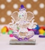 Purple Polyresin Ganesha Showpiece Idol