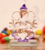 Purple Polyresin Ganesha Showpiece Idol