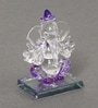 Purple Polyresin Ganesha Showpiece Idol