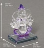 Purple Polyresin Ganesha Showpiece Idol