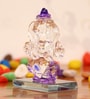 Purple Polyresin Ganesha Showpiece Idol