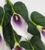 Purple Polyurethane Real Touch Artificial Callalily Flower
