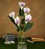 Purple Polyurethane Real Touch Artificial Callalily Flower