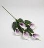 Purple Polyurethane Real Touch Artificial Callalily Flower