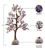 Purple Quartz Stone Fortune Crystal Tree Showpiece