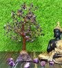 Purple Quartz Stone Fortune Crystal Tree Showpiece