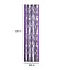 Purple Floral Polyester 9 Ft Semisheer Eyelet Door Curtains (Set of 2)