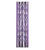 Purple Floral Polyester 9 Ft Semisheer Eyelet Door Curtains (Set of 2)