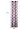 Purple Floral Polyester 9 Ft Semisheer Eyelet Door Curtains (Set of 2)