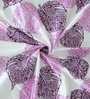 Purple Floral Polyester 9 Ft Semisheer Eyelet Door Curtains (Set of 2)