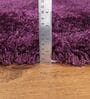 Purple Shaggy Polyester 8ft X 10ft Hand tufted Carpet
